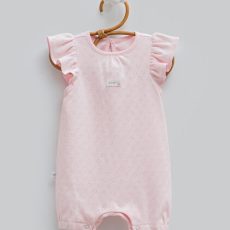 Baby Girl Pink Flutter Sleeve Summer Romper