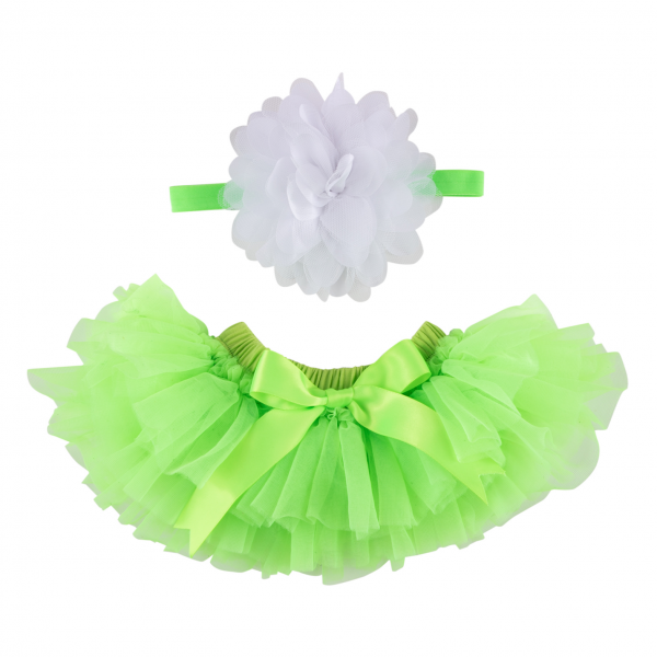 Lime Green Tutu with Headband