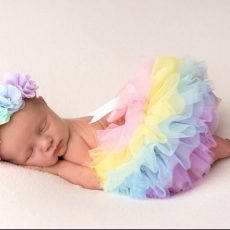 Rainbow Bloomer with matching headband
