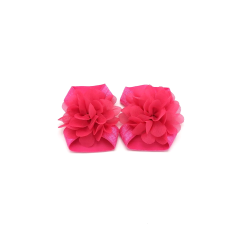 Fushia barefoot sandals