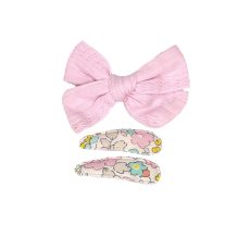 Pink Bow with Snaps