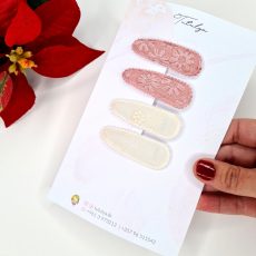 Pink & cream flower set