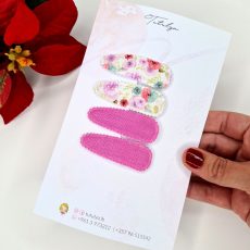 Fushia & Rose flower set