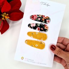 Black & yellow flower set