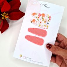 Coral & Pink flower set