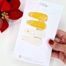 Mustard & Cream flower set