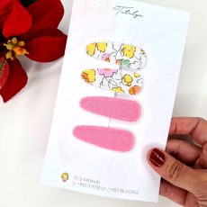 Yellow & Light pink flower set