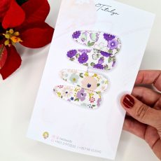 Purple & pink flower set
