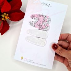 Pink & white flower set
