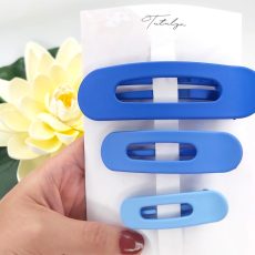 Blue vinatge hair claw