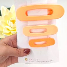 Orange vintage hair claw