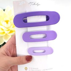 Purple vinatge hair claw