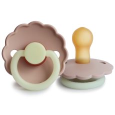 Frigg Daisy Latex Baby Pacifier 1-Pack Blush Night