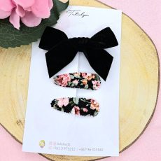 Black velvet set