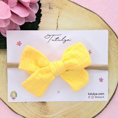 Yellow Muslin Bow
