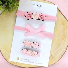 Pink haedband set