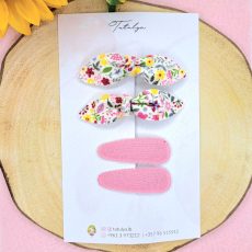 Pink barrettes set
