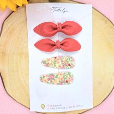 Brick barrettes set