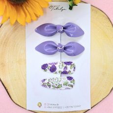 Purple barrettes  set