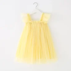 Yellow tulle dress