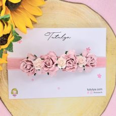 Blush flower headband