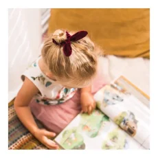 Velvet bunny tie scrunchie