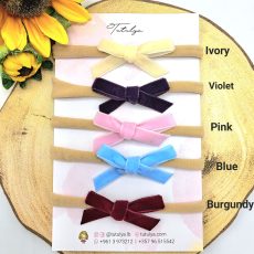 Mini velvet bows