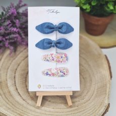 Denim Barrettes set