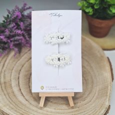 Crochet Floral Barrettes