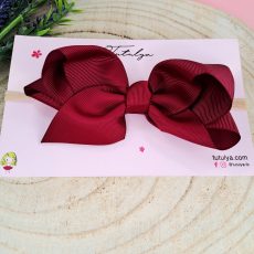 Burgundy Skinny Headband