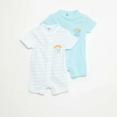 Pack of 2 Disney short-sleeved rompers