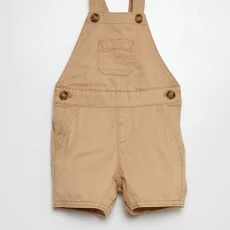 Twill dungarees BEIGE