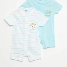 Pack of 2 Disney short-sleeved rompers