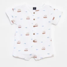 Short ribbed pyjama set - 2-piece set BLUE