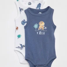 Pack of 2 'Jurassic World' bodysuits with wide straps