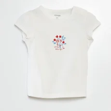 Printed cotton T-shirt