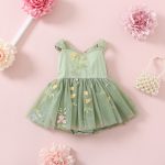 Sage Baby Girl Romper