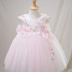 Pink Flower Girl's Dress
