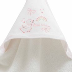 Little Snuggle Towel Pink Duck