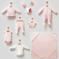 10-Piece Baby Girl Luxury Gift Set - Soft Pink