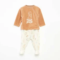Disney velour top and trousers pyjama set - 2-piece set BROWN