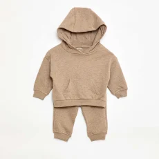 Monochrome Hoodie and Joggers Set - 2 Piece BEIGE