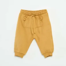Fleece Joggers with Kangaroo Pocket and Novelty Ears BEIGE