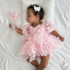 Pink Butterfly Princess Romper