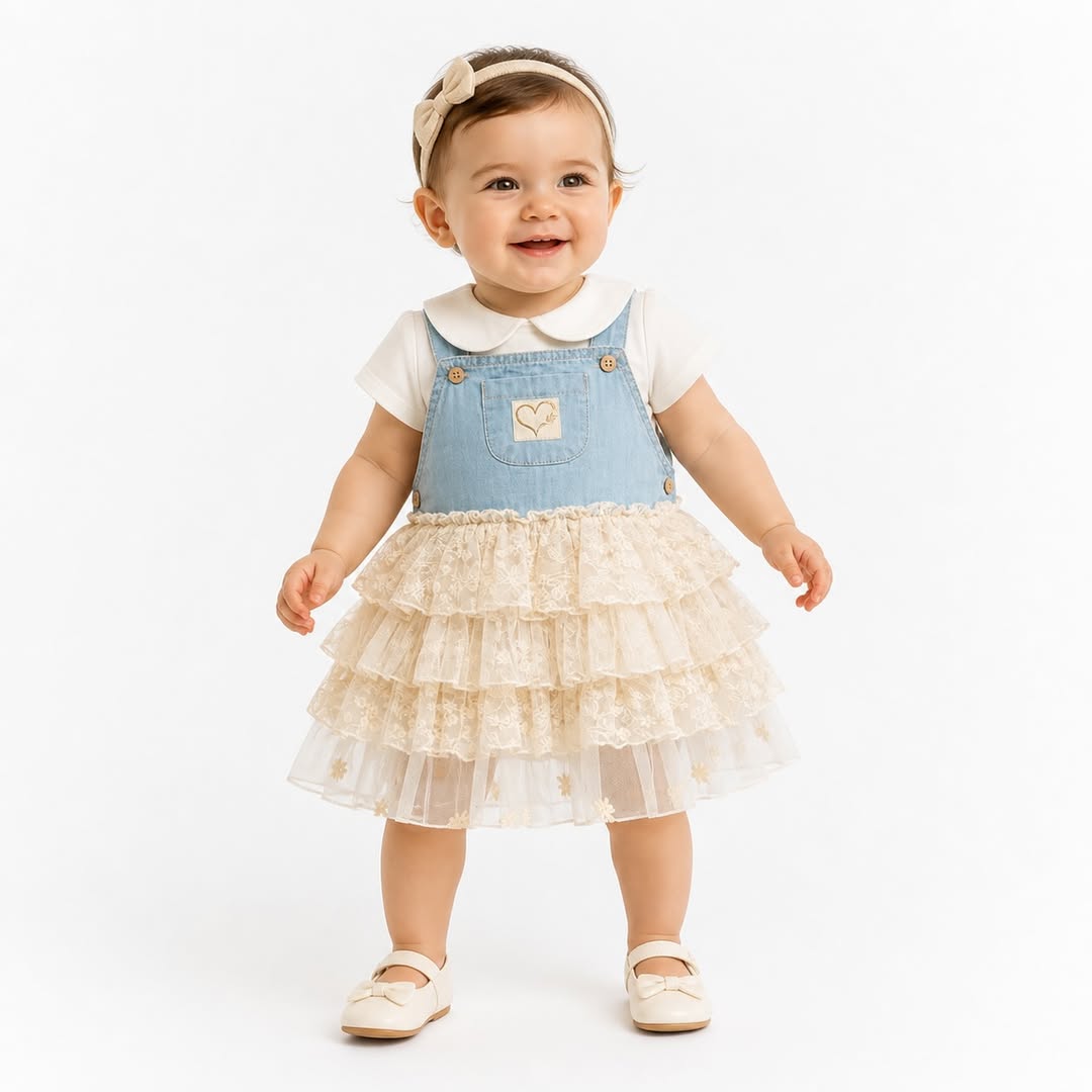 Vintage Charm Baby Dress - Image 5