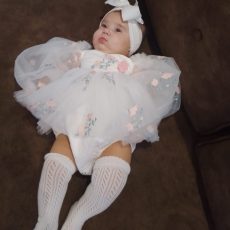 Angel Bloom Tulle Romper