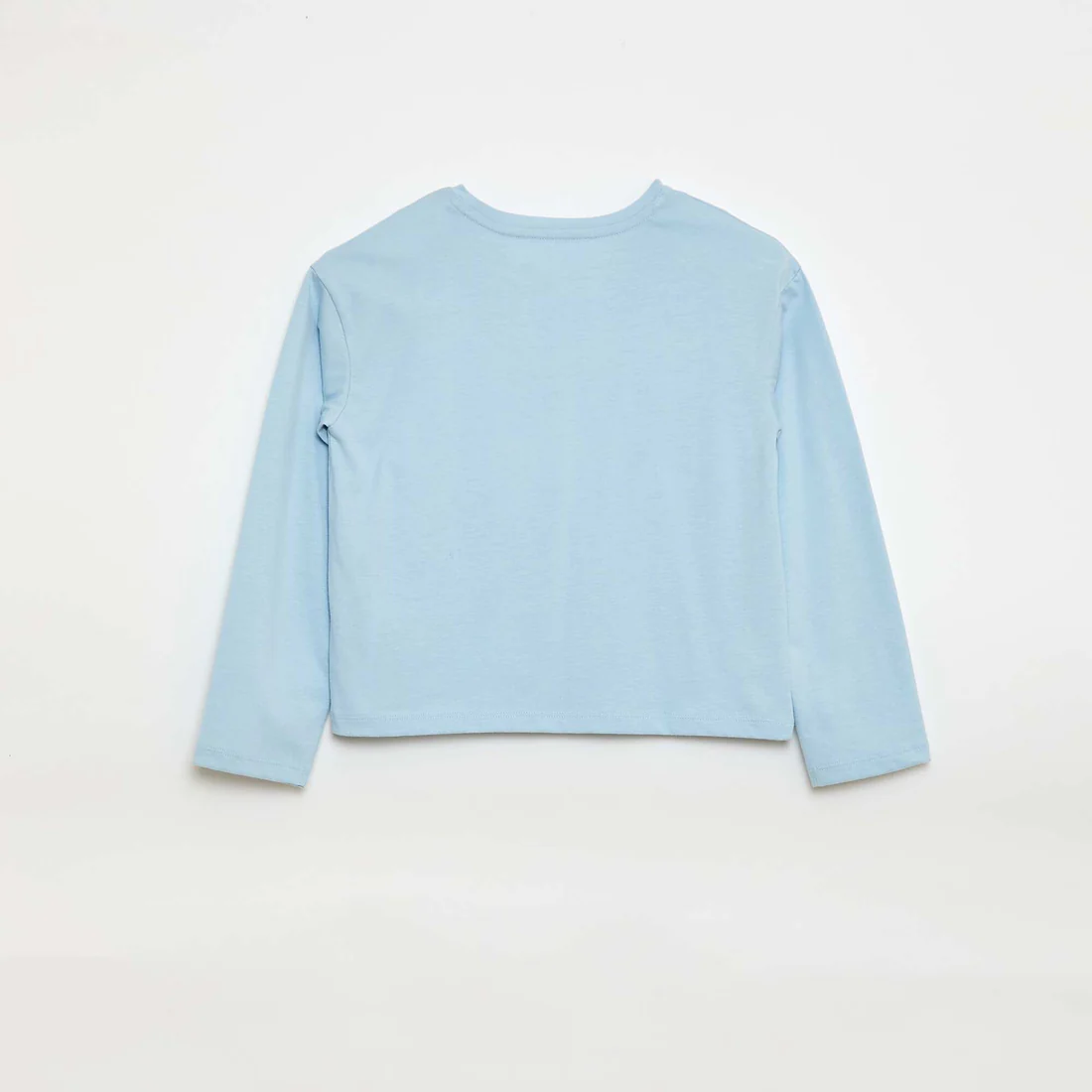 Long-sleeved sequined T-shirt BLUE - Image 3
