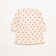 Animated Fleece Dress BEIGE