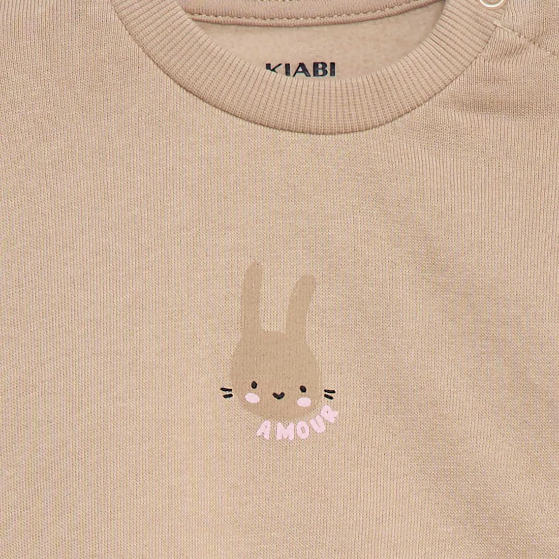 Frilled Sweatshirt & Joggers Set - 2 Piece BEIGE - Image 4