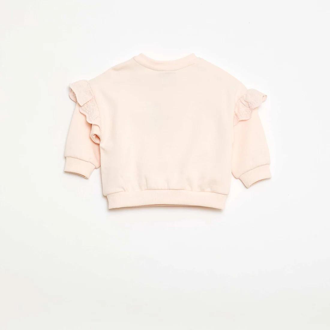 Long-sleeved Minnie Disney Sweatshirt with Embroidered Ruffles PINK - Image 3